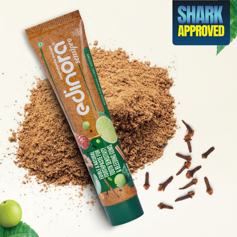 Edinora Sensipro ayurvedic toothpaste | For sensitivity, bad breath & bleeding gums | Oral microbiome friendly | No SLS, Parabens |  (90g)