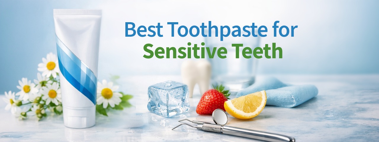Gentle ayurvedic toothpaste for sensitivity made with safe ingredients—formulated to soothe pain, protect enamel, and strengthen teeth. Provides lasting relief while keeping your smile fresh and healthy.