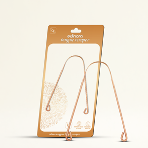 Edinora Copper Tongue Cleaner | Pure Natural Copper | Safe for daily use