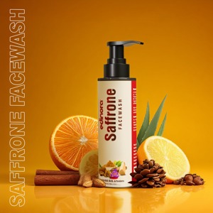 Edinora Saffron Brightening Facewash with Niacinamide | Helps Fight Acne | 100ml